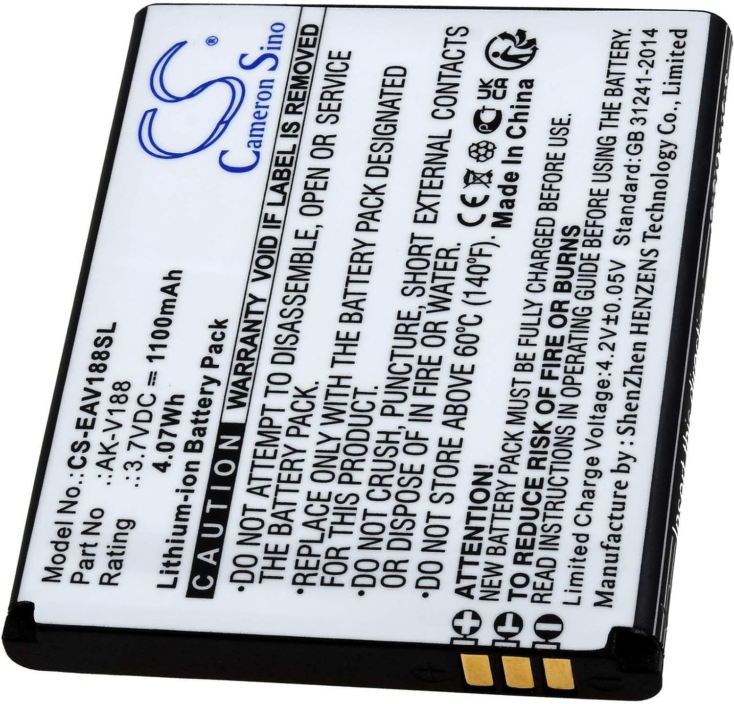 akut 3,7V Li-Ion Emporia Touch Smart TouchSmart AK-V188 AKV188 (yhteensopiva)