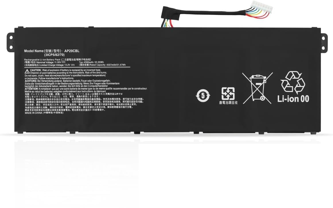 akut AP20CBL Acer Swift 3 SF314-43 SF314-511 Aspire 5 A515-45 A515-46 A515-56 A515-56T A515-56G 7 A715-43G (yhteensopiva)