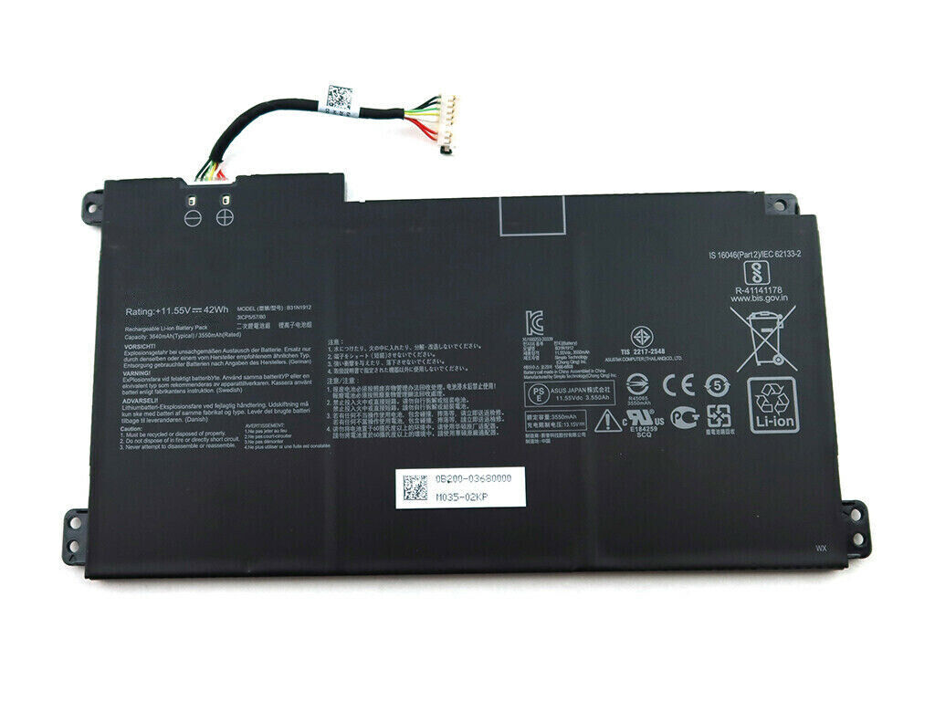 akut ASUS VivoBook 14 E410MA-EK007TS L410MA-BV037TS BV053TS E410KA-EK139TS F414MA L510MA R522MA E510MA (yhteensopiva)