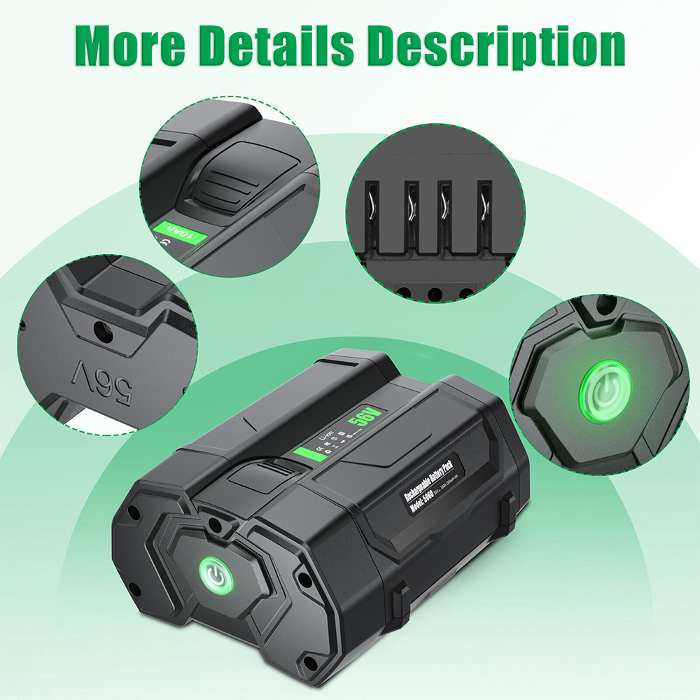 akut 9000mAh EGO ARC Lithium, BA2800E, BA2800T, POWER 56V (yhteensopiva)