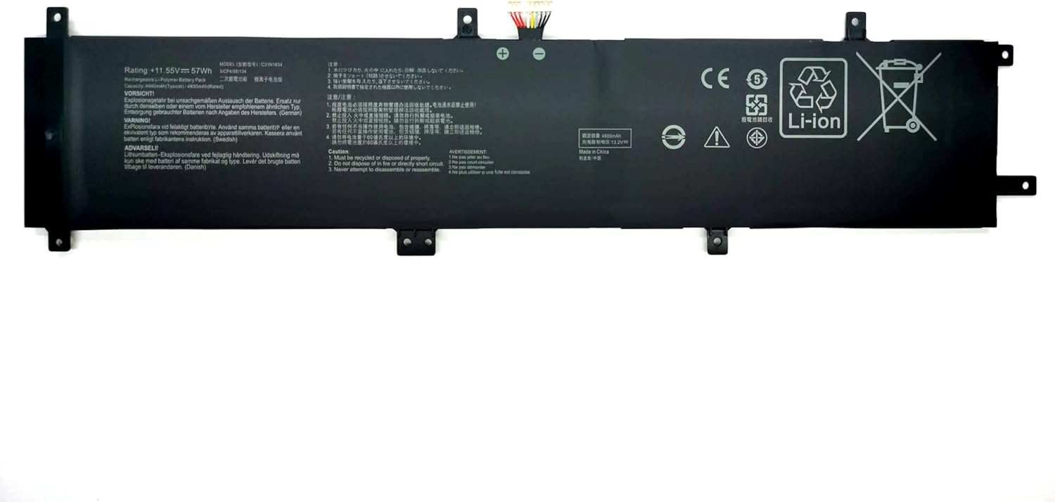 akut C31N1834 ASUS ProArt StudioBook Pro 17 h700gv w700g2t (yhteensopiva)