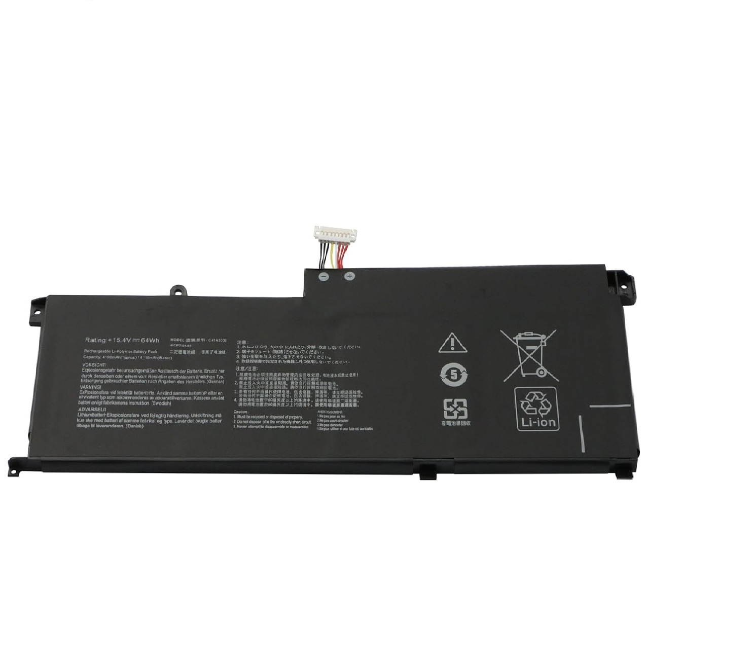 akut C41N2002 Asus ZenBook Pro 15 UX535L UX535LH UX535LI 15,4V (yhteensopiva)