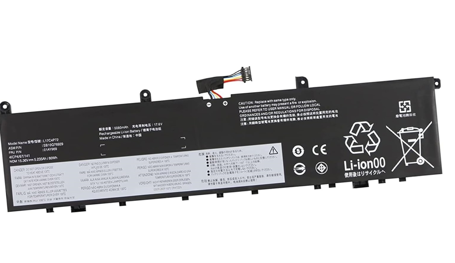 akut L17C4P72 Lenovo ThinkPad X1 Extreme Gen 1/ Gen 2 ThinkPad P1 Gen 1/ Gen 2 01AY968 L17M4P72 L18M4P71 (yhteensopiva)