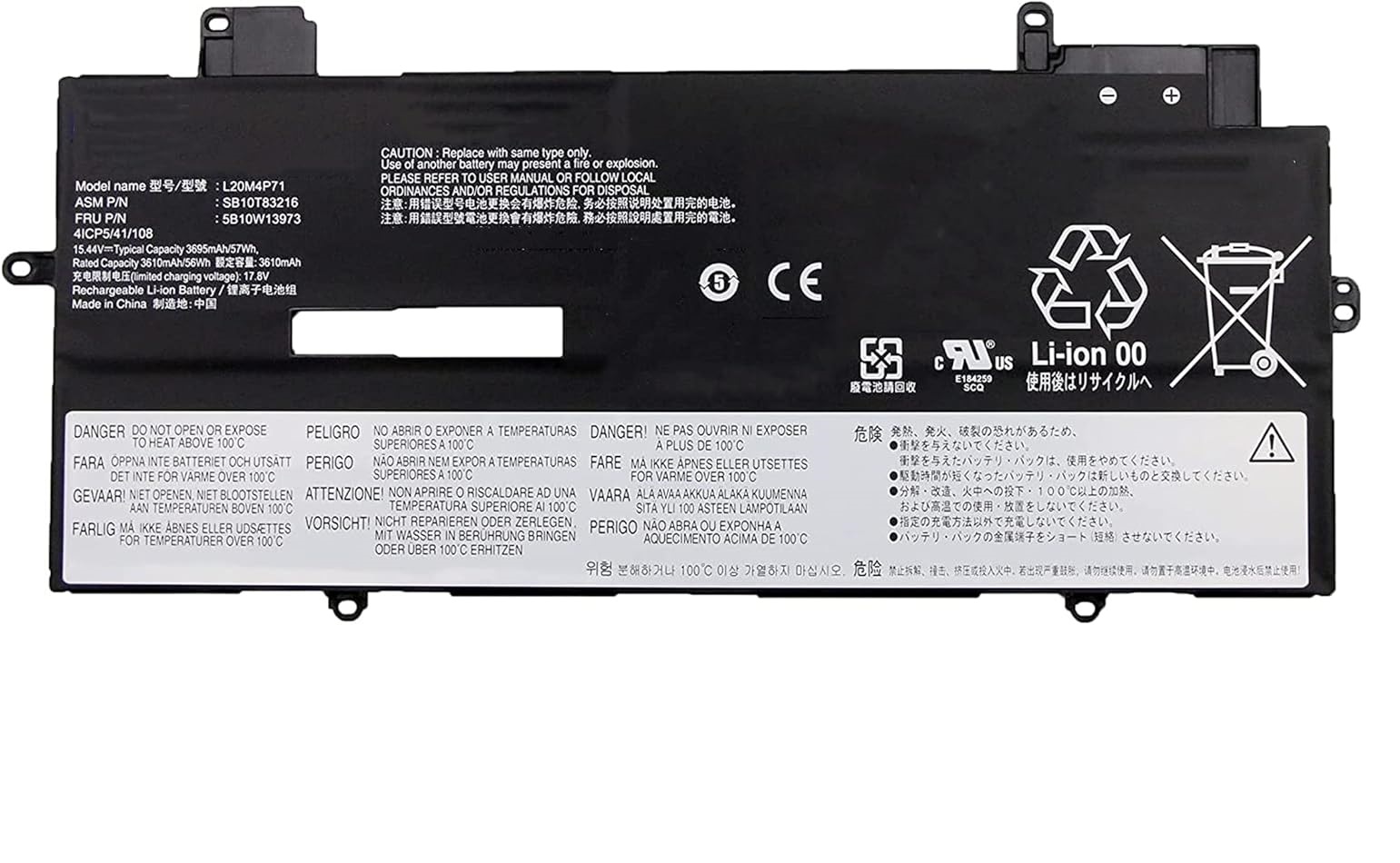 akut L20M4P71 Lenovo ThinkPad X1 Carbon 9th 10th Gen ThinkPad X1 Yoga 6th 7th Gen L20D4P71 L20L4P71 L20C4P71 (yhteensopiva)