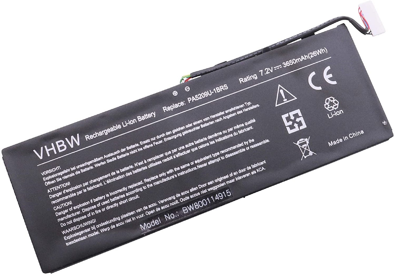 akut PA5209U-1BRS Toshiba Satellite L10T L10W L10-B003 L10W-C L15W-B1208X (yhteensopiva)